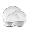 Halo Silver Dinnerware Set