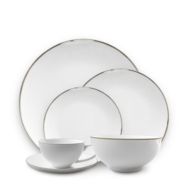Halo Silver Dinnerware Set